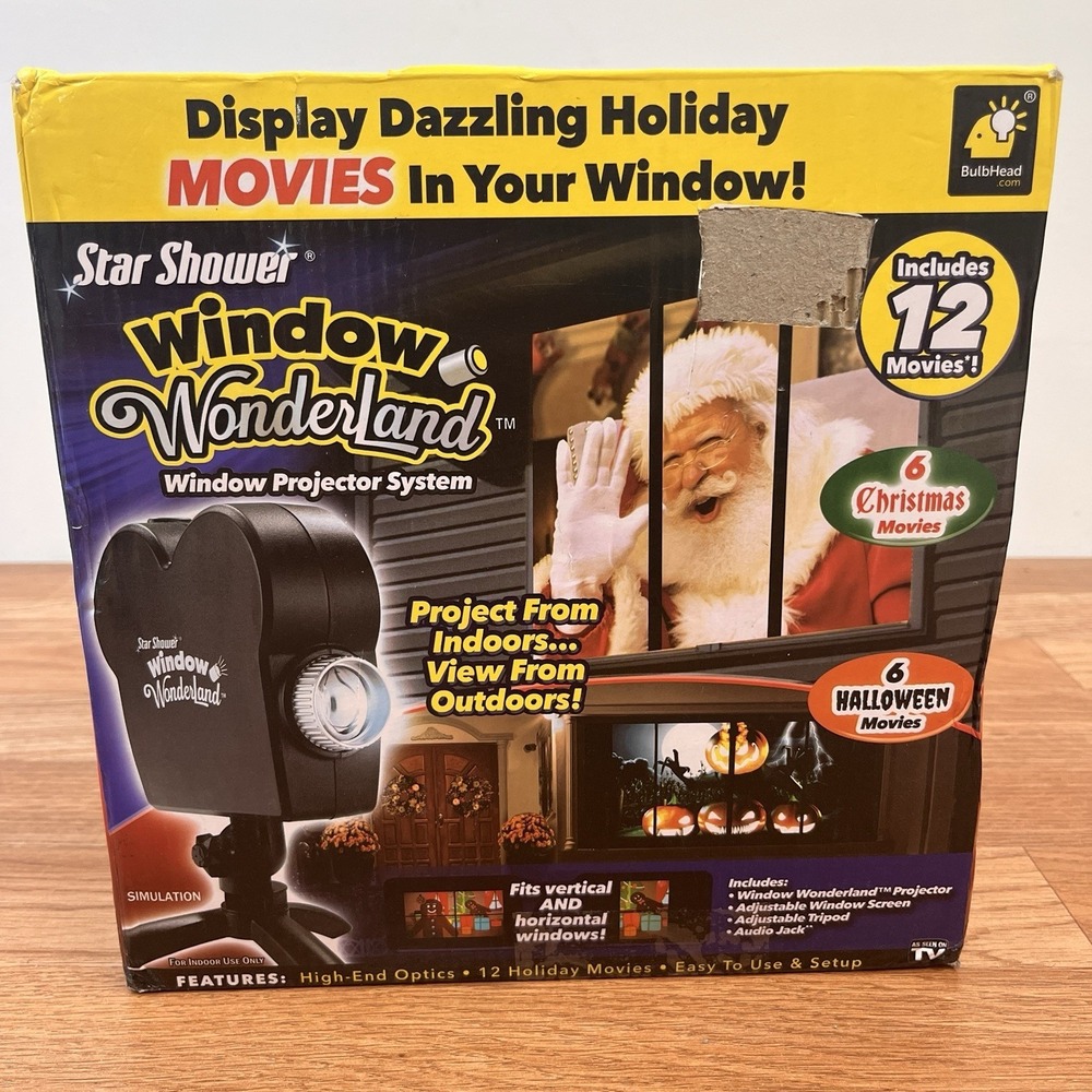 Star Shower Window Wonderland Window Projector System Halloween & Christmas